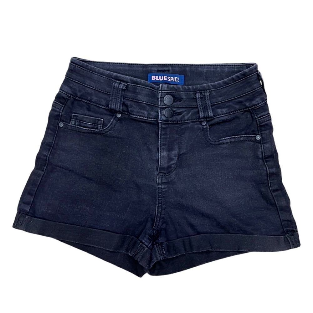 Blue Spice Juniors Size 1 Black Jean Shorts- SOFT!!!